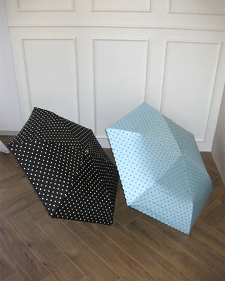 Dot Scallop Hem All-Weather Umbrella