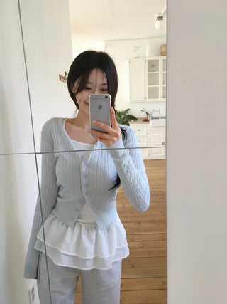 -3kg Slim Twist Cardigan (12 colors)