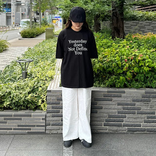 (Unisex) Yesterday Lettering Short-Sleeve T-Shirt
