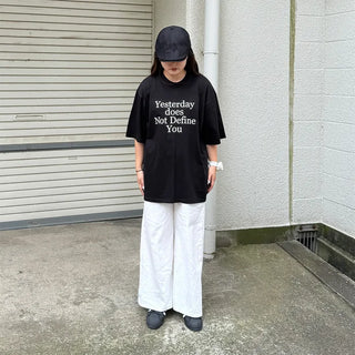 (Unisex) Yesterday Lettering Short-Sleeve T-Shirt