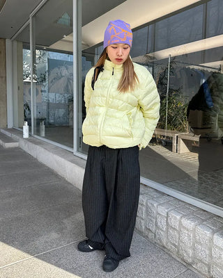 (Unisex) Pinstripe Two-Pleat Wide Winter Slacks