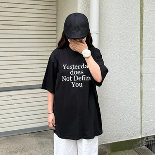 (Unisex) Yesterday Lettering Short-Sleeve T-Shirt