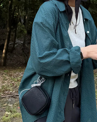 Striped cotton rayon shirt