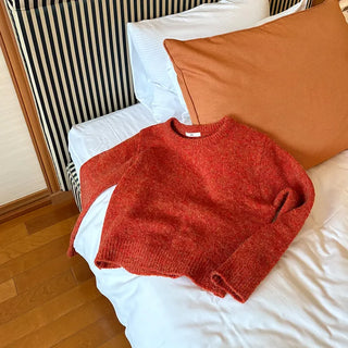 Round cropped knit