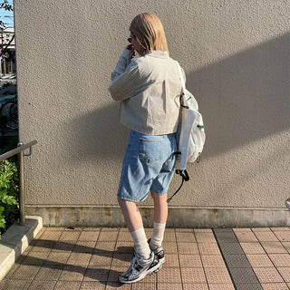 Denim shorts