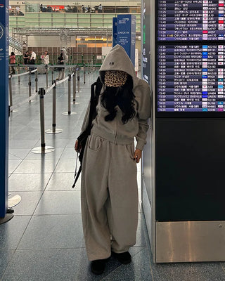 Belt loop waist sweat jogger pants