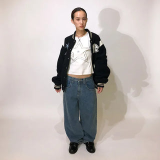(ORIGINAL) Loose Fit Denim Pants