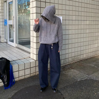 Cotton wide-leg pants