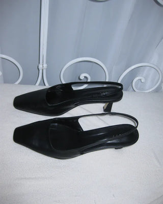 Square-cut sling bag mules
