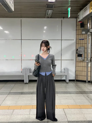 Day layered knit cardigan