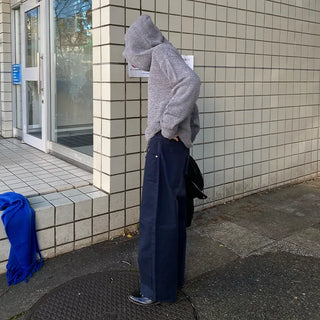 Cotton wide-leg pants