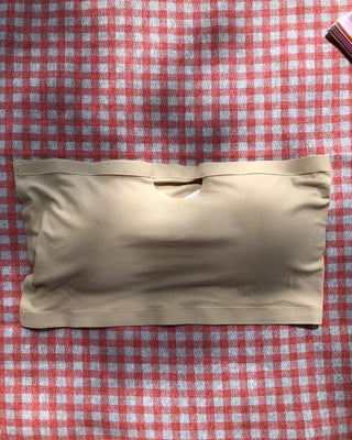 Seamless tube top bra