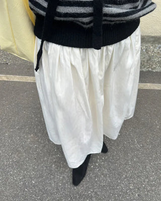 Suede Shirring Long Boots
