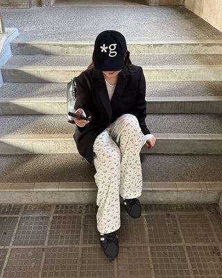 Floral Pattern Banding Pants