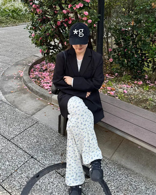 Floral Pattern Banding Pants