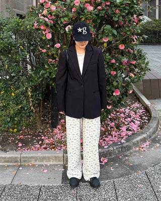 Floral Pattern Banding Pants