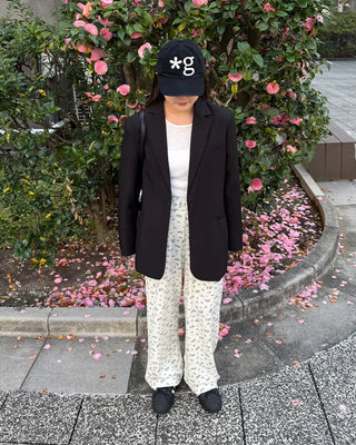 Floral Pattern Banding Pants