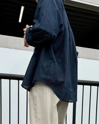 Striped cotton rayon shirt