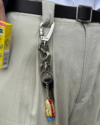 Carabiner buckle key ring