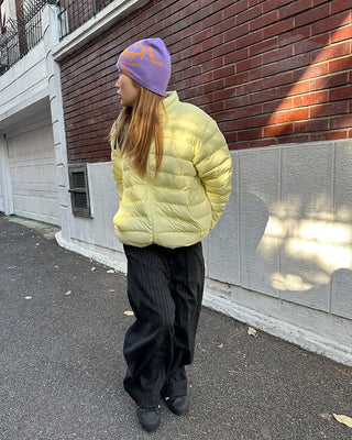 (Unisex) Pinstripe Two-Pleat Wide Winter Slacks