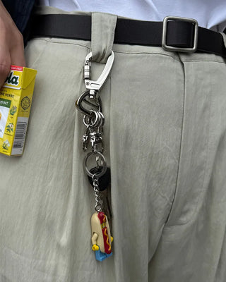 Carabiner buckle key ring