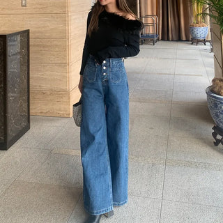Fur off-shoulder long t-shirt