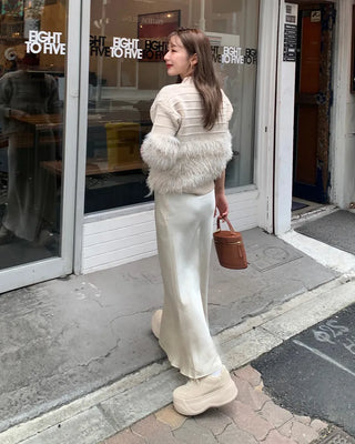 Half-shaggy knit