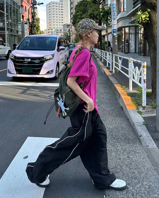 Out-piping tape easy pants
