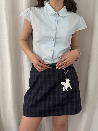 [1st Re-release] (ORIGINAL) Check A-line Mini Skirt
