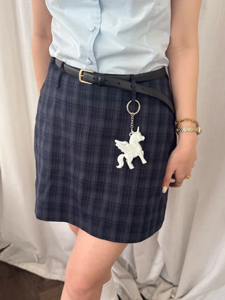 [1st Re-release] (ORIGINAL) Check A-line Mini Skirt