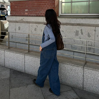 2-Way Round Neck Thin Stripe Long T-Shirt