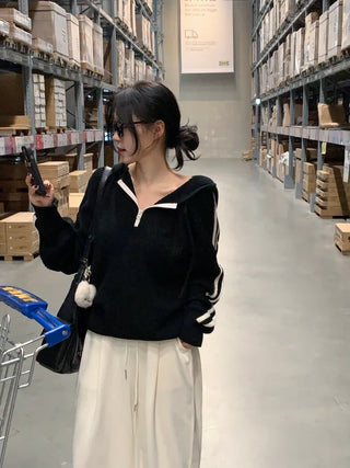 [3 colors] Pleated wide training pants