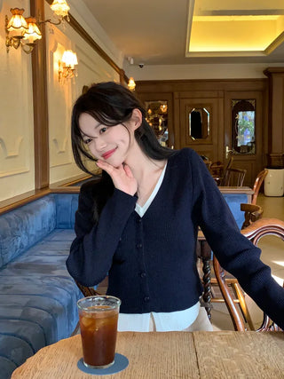 Day layered knit cardigan