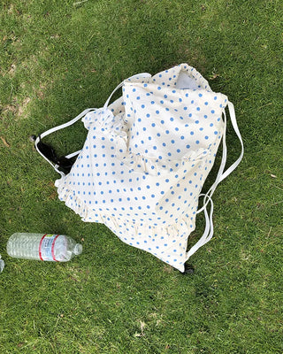 Polka Dot Frill Knapsack
