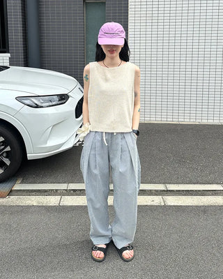 Simple knit vest