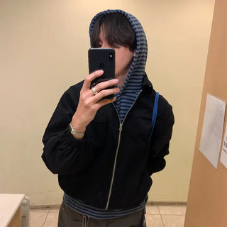 Color pocket zipper jacket