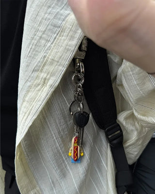 Carabiner buckle key ring