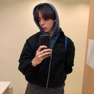 Color pocket zipper jacket