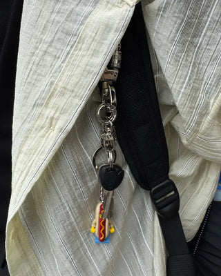 Carabiner buckle key ring