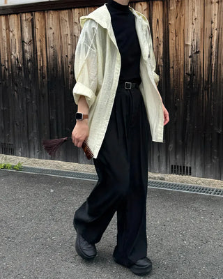Basic half-neck T-shirt