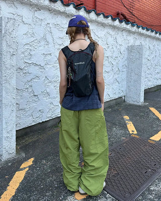 (Unisex) Knee-tuck Easy Nylon Pants