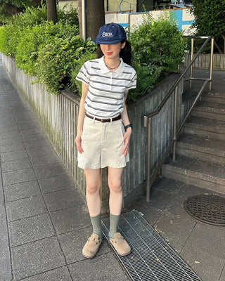 Simple cotton shorts