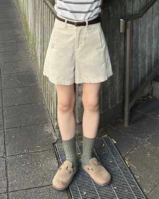 Simple cotton shorts