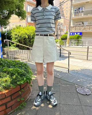 Simple cotton shorts