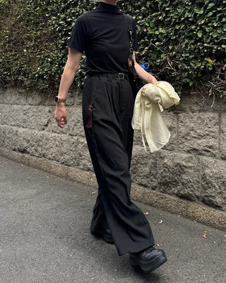 Basic half-neck T-shirt