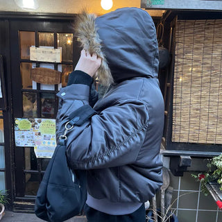 Fur Hooded Jumper