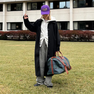 Back-tucked long coat
