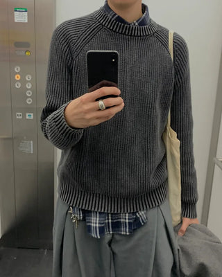 (Unisex) Pigmented Round Knit