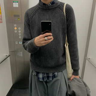 (Unisex) Pigmented Round Knit