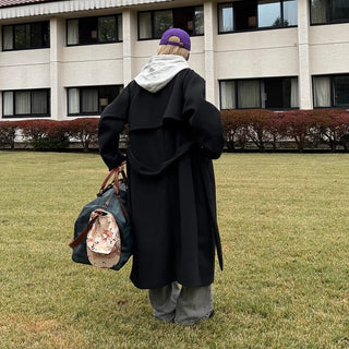 Back-tucked long coat